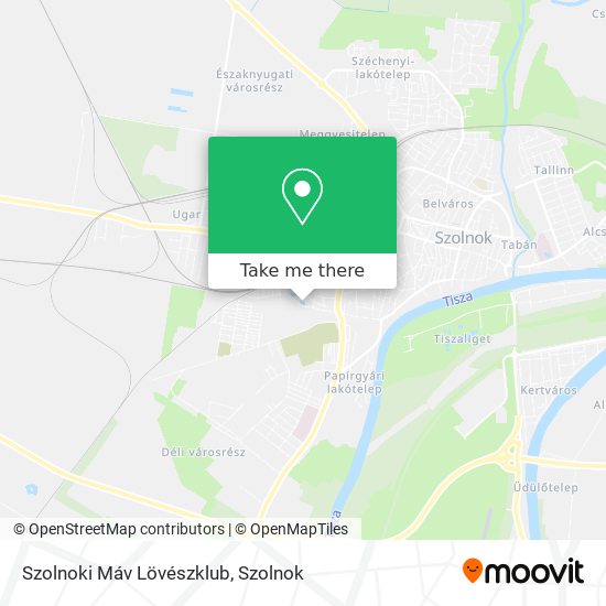 Szolnoki Máv Lövészklub map