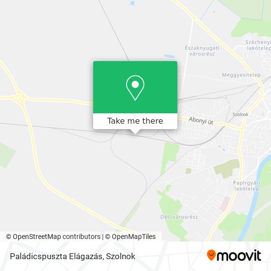 Paládicspuszta Elágazás map
