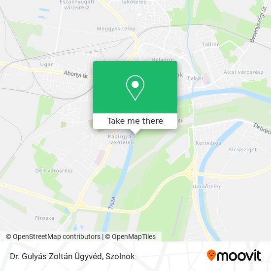 Dr. Gulyás Zoltán Ügyvéd map