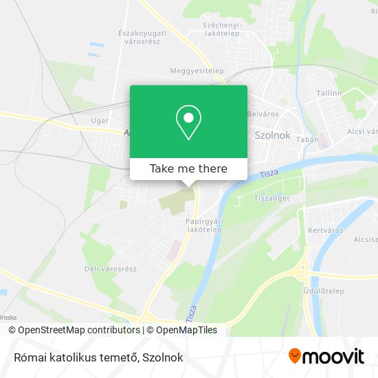 Római katolikus temető map