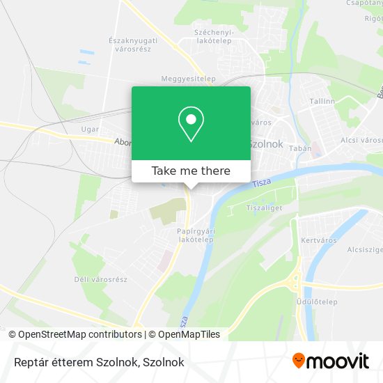 Reptár étterem Szolnok map