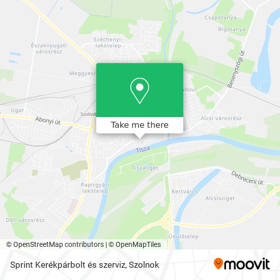 Sprint Kerékpárbolt és szerviz map