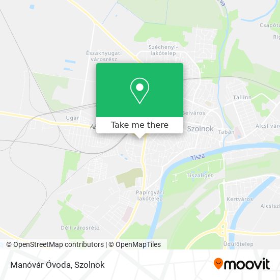 Manóvár Óvoda map