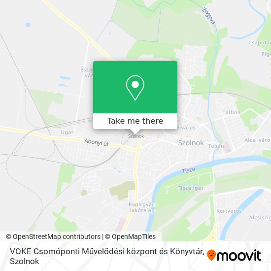 VOKE Csomóponti Művelődési központ és Könyvtár map