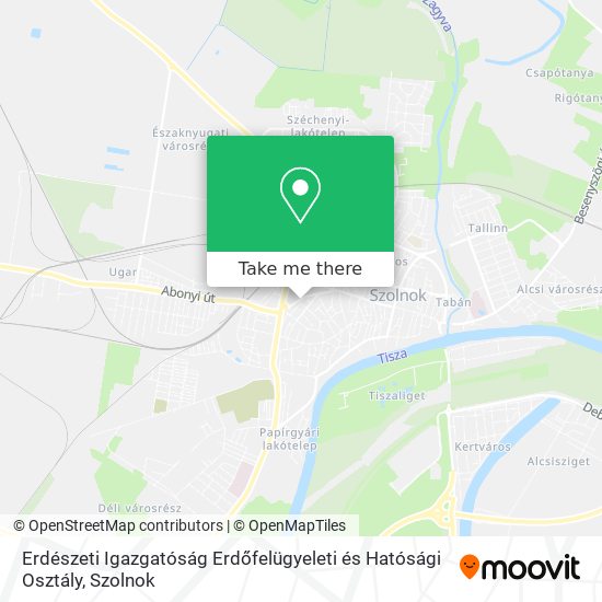Erdészeti Igazgatóság Erdőfelügyeleti és Hatósági Osztály map