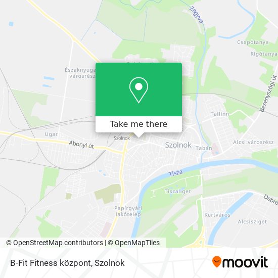 B-Fit Fitness központ map