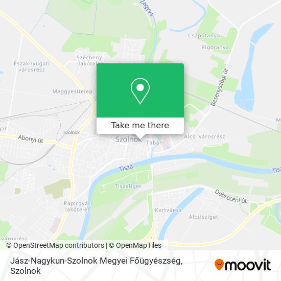 Jász-Nagykun-Szolnok Megyei Főügyészség map