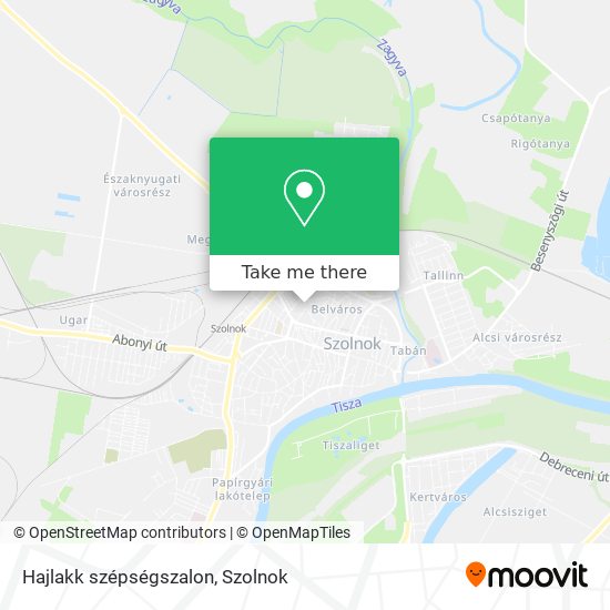 Hajlakk szépségszalon map