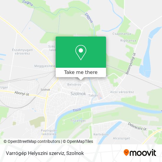 Varrógép Helyszíni szerviz map