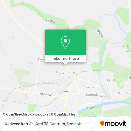 Kedvenc kert és Kerti Tó Centrum map