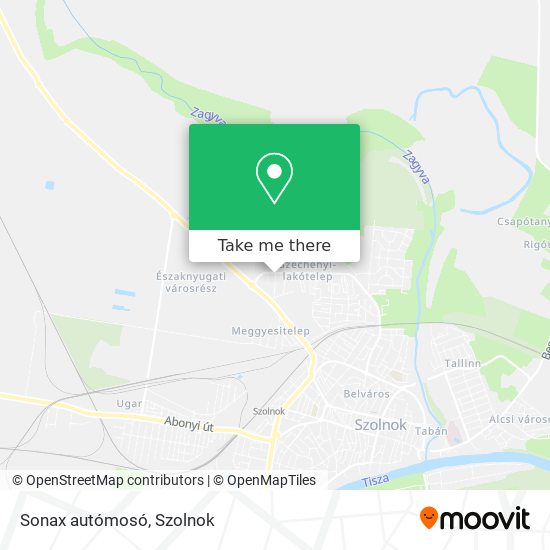 Sonax autómosó map
