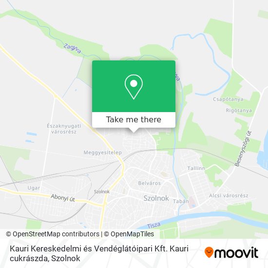 Kauri Kereskedelmi és Vendéglátóipari Kft. Kauri cukrászda map
