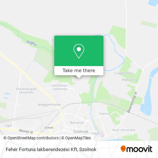 Fehér Fortuna lakberendezési Kft map