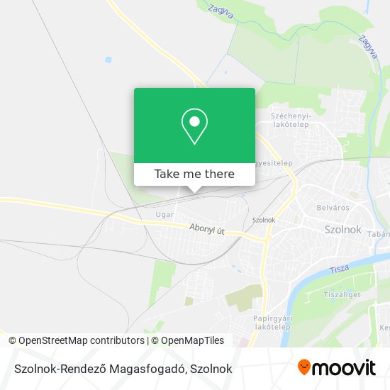 Szolnok-Rendező Magasfogadó map