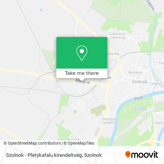 Szolnok - Pletykafalu kirendeltség map
