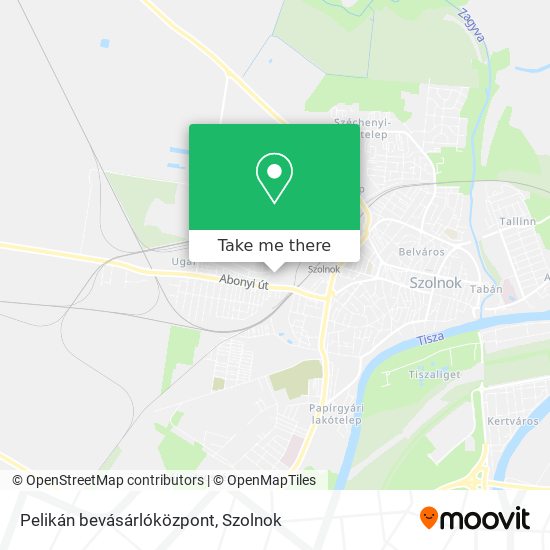 Pelikán bevásárlóközpont map