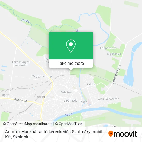 Autófox Használtautó kereskedés Szatmáry mobil Kft map