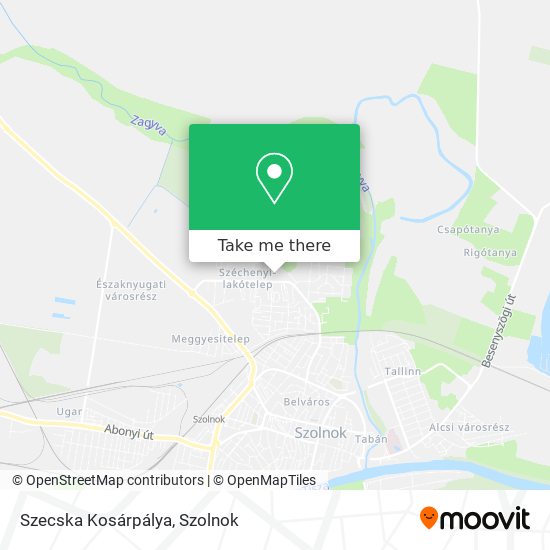 Szecska Kosárpálya map
