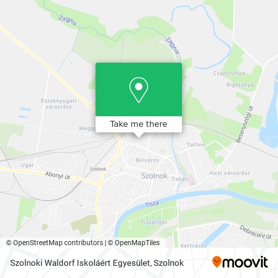 Szolnoki Waldorf Iskoláért Egyesület map