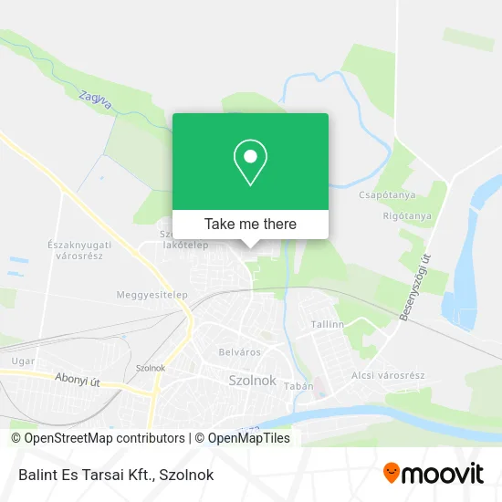 Balint Es Tarsai Kft. map
