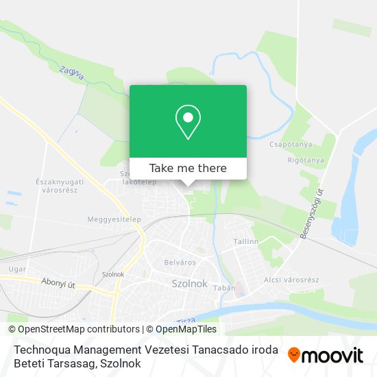 Technoqua Management Vezetesi Tanacsado iroda Beteti Tarsasag map
