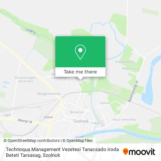 Technoqua Management Vezetesi Tanacsado iroda Beteti Tarsasag map