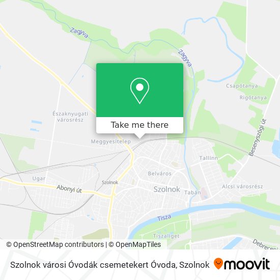 Szolnok városi Óvodák csemetekert Óvoda map