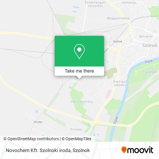 Novochem Kft. Szolnoki iroda map