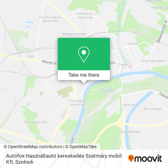 Autófox Használtautó kereskedés Szatmáry mobil Kft map