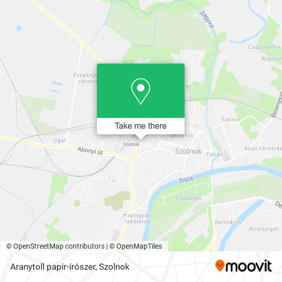 Aranytoll papír-írószer map