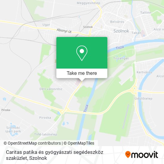 Caritas patika és gyógyászati segédeszköz szaküzlet map