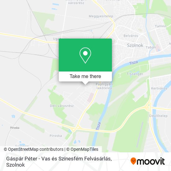 Gáspár Péter - Vas és Színesfém Felvásárlás map