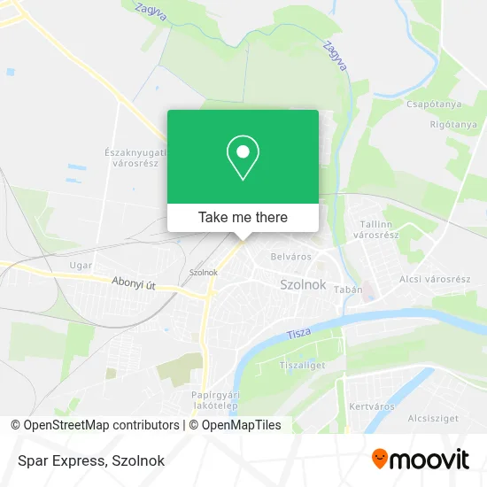 Spar Express map