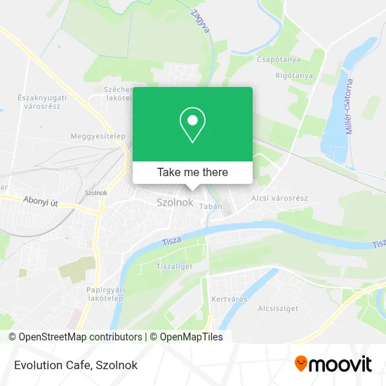 Evolution Cafe map