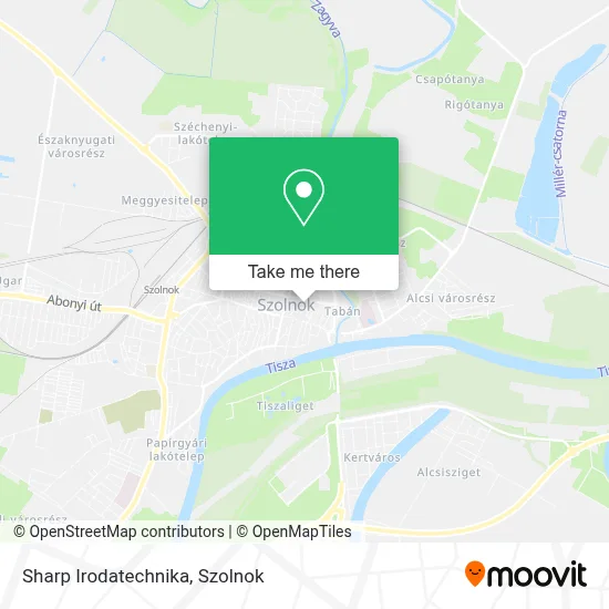Sharp Irodatechnika map