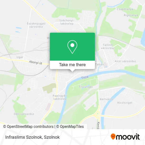 Infraslimx Szolnok map