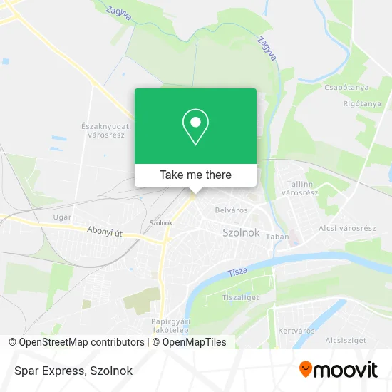 Spar Express map