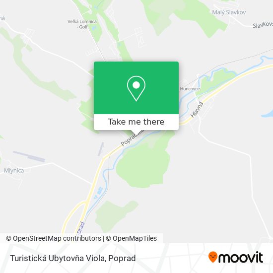 Turistická Ubytovňa Viola map