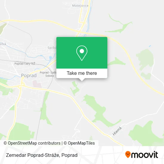 Zemedar Poprad-Stráže map