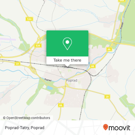 Poprad-Tatry map