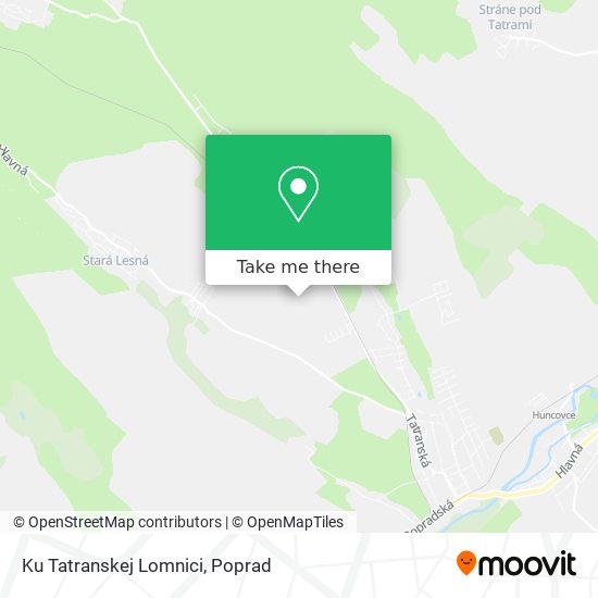 Ku Tatranskej Lomnici map