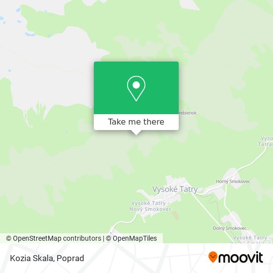 Kozia Skala map