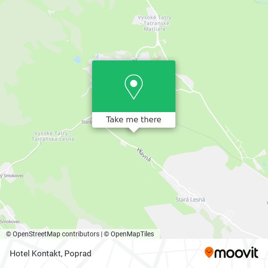 Hotel Kontakt map
