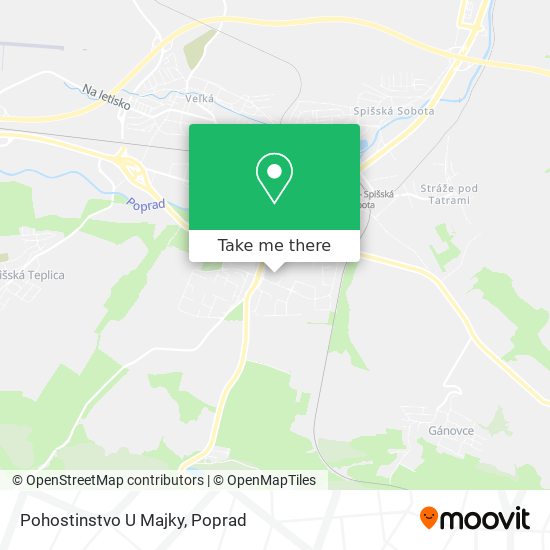 Pohostinstvo U Majky map