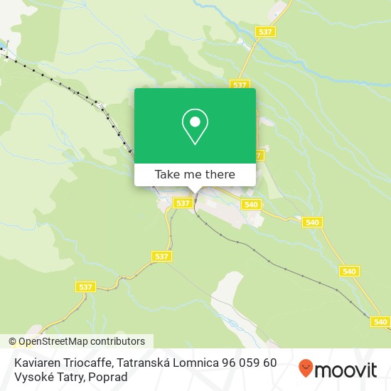 Kaviaren Triocaffe, Tatranská Lomnica 96 059 60 Vysoké Tatry map