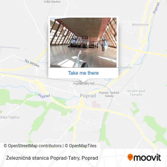 Železničná stanica Poprad-Tatry map