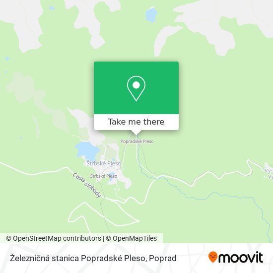 Železničná stanica Popradské Pleso map