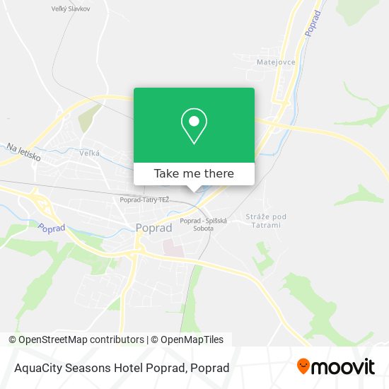 AquaCity Seasons Hotel Poprad map