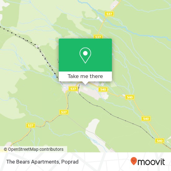 The Bears Apartments map
