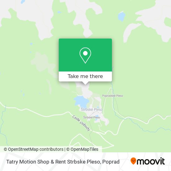 Tatry Motion Shop & Rent Strbske Pleso map